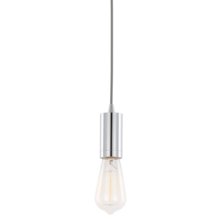ITALUX - Κρεμαστό φωτιστικό οροφής MODERNA 1xE27/60W/230V γυαλιστερό χρώμιο