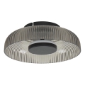 ITALUX - Φωτιστικό οροφής LED PASSO LED/8W/230V 3000K Ø 25 cm καπνιστό μαύρο
