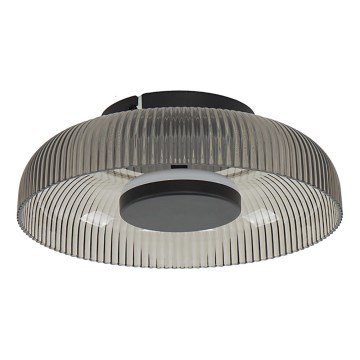ITALUX - Φωτιστικό οροφής LED PASSO LED/8W/230V 3000K Ø 25 cm καπνιστό μαύρο