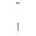 ITALUX - Κρεμαστό φωτιστικό FILANO με καλώδιο 1xG9/5W/230V ροζ χρυσό