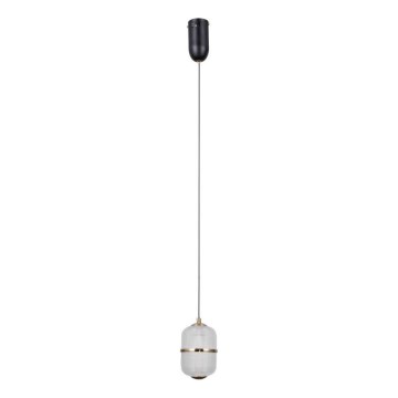 ITALUX - Κρεμαστό φωτιστικό LED με καλώδιο ALANI LED/6W/230V 3000K μαύρο/χρυσό
