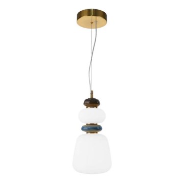 ITALUX - Κρεμαστό φωτιστικό LED με καλώδιο EVANS LED/12W/230V 3000K χρυσό/λευκό