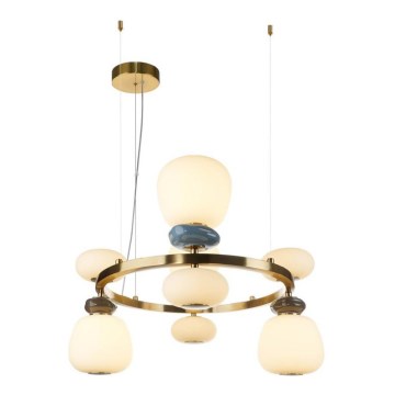 ITALUX - Κρεμαστό φωτιστικό LED με καλώδιο EVANS LED/33W/230V 3000K χρυσό/μπλε/καφέ