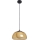 ITALUX - Κρεμαστό φωτιστικό με καλώδιο AINALE 1xG9/7W/230V μαύρο/καπνιστό καφέ