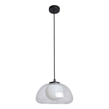 ITALUX - Κρεμαστό φωτιστικό με καλώδιο AINALE 1xG9/7W/230V μαύρο/διάφανο