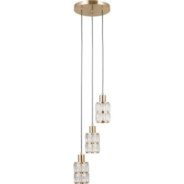 ITALUX - Κρεμαστό φωτιστικό με καλώδιο ALMA 3xE27/40W/230V χρυσό
