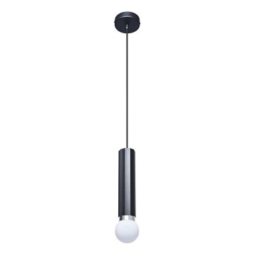 ITALUX - Κρεμαστό φωτιστικό με καλώδιο MACERA 1xE27/40W/230V μαύρο