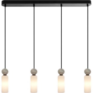 ITALUX - Κρεμαστό φωτιστικό με καλώδιο SANTOS 4xG9/40W/230V, μαύρο