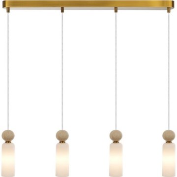 ITALUX - Κρεμαστό φωτιστικό με καλώδιο SANTOS 4xG9/40W/230V χρυσό