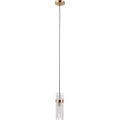 ITALUX - Κρεμαστό φωτιστικό με καλώδιο TARASO 1xE14/40W/230V χρυσό