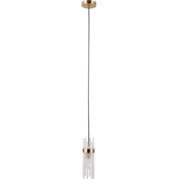 ITALUX - Κρεμαστό φωτιστικό με καλώδιο TARASO 1xE14/40W/230V χρυσό