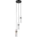 ITALUX - Κρεμαστό φωτιστικό με καλώδιο TARASO 3xE14/40W/230V μαύρο/χρυσό