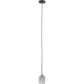 ITALUX - Κρεμαστό φωτιστικό με καλώδιο TORNO 1xE14/40W/230V μαύρο/χρυσό