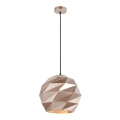 ITALUX - Κρεμαστό φωτιστικό οροφής PALERMO 1xE27/40W/230V διάμετρος 32 cm Ροζ χρυσό
