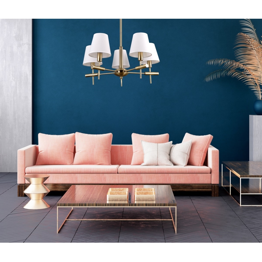 ITALUX - Κρεμαστός πολυέλαιος BALTER 5xE14/40W/230V