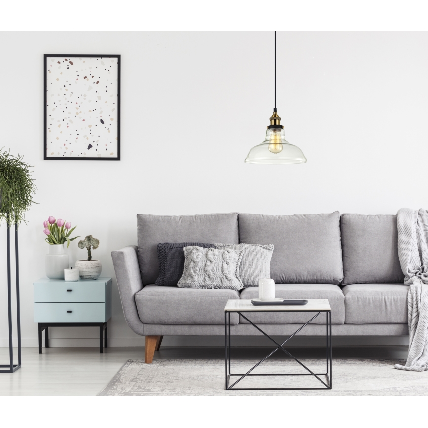 ITALUX - Πολύφωτο με συρματόσχοινο HUBERT 1xE27/40W/230V