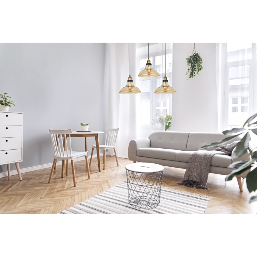 ITALUX - Πολύφωτο με συρματόσχοινο HUBERT 3xE27/40W/230V