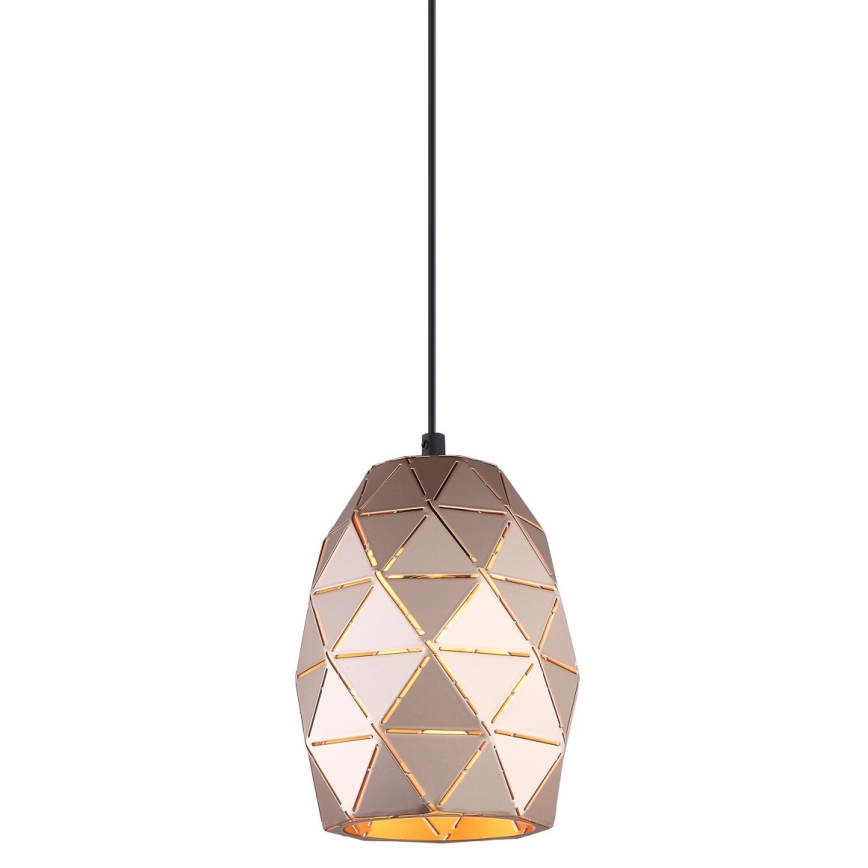 ITALUX - Κρεμαστό φωτιστικό οροφής HARLEY 1xE27/40W/230V Ροζ χρυσό