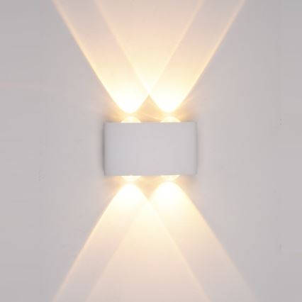 ITALUX - Επιτοίχιο φωτιστικό εξωτερικού χώρου LED GILBERTO 2xLED/2W/230V 3000K IP54