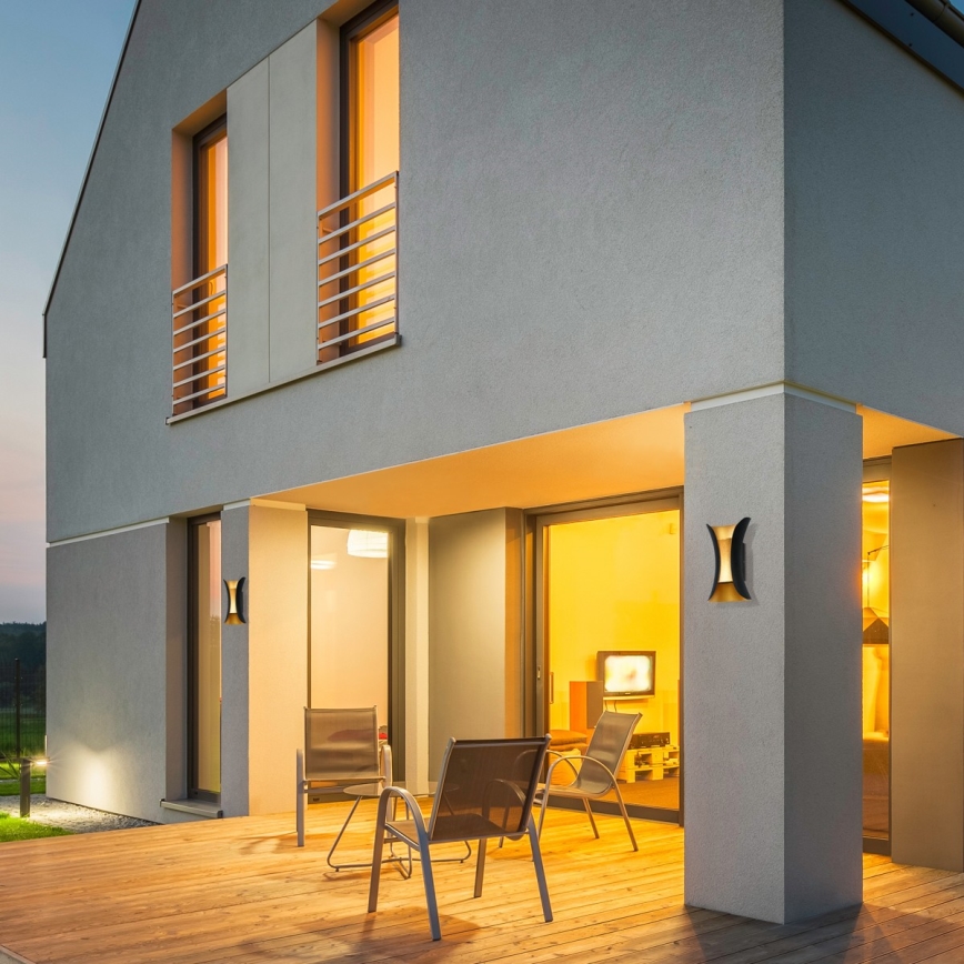 ITALUX - Εξωτερικό επιτοίχιο φωτιστικό LED DANTE LED/10W/230V 4000K IP54 20 εκ.