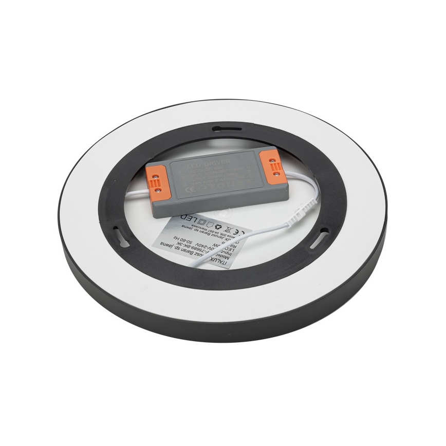 ITALUX - Φωτιστικό οροφής LED RIBERIO LED/30W/230V 4000K μαύρο