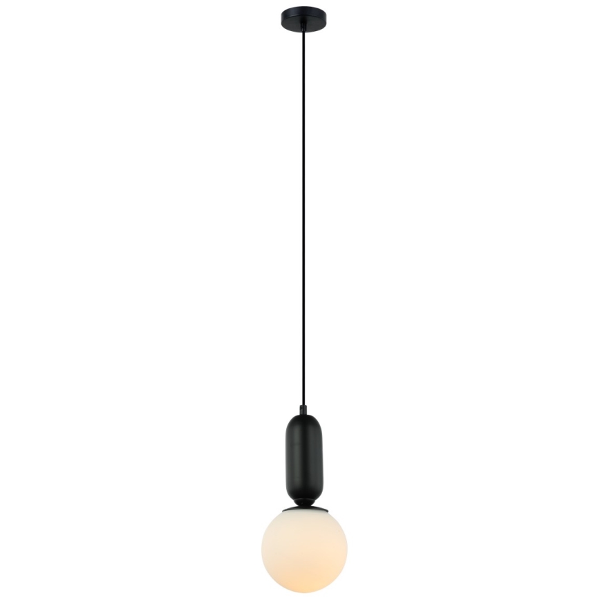 ITALUX - Κρεμαστό φωτιστικό οροφής ALDEVA 1xE27/40W/230V μαύρο