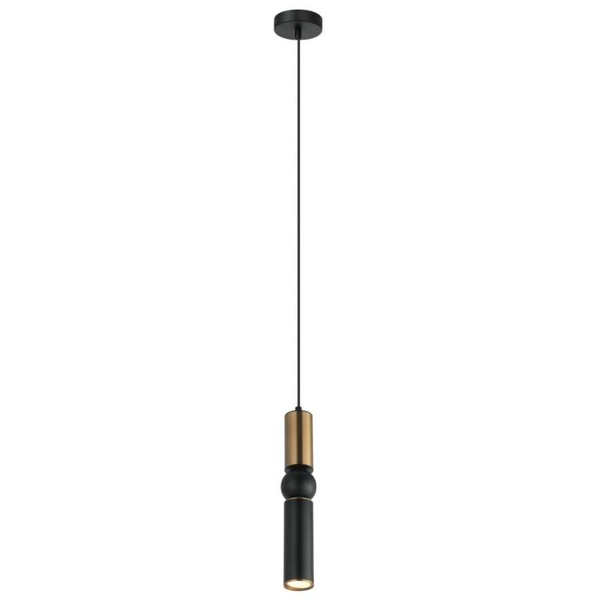 ITALUX - Πολύφωτο με συρματόσχοινο ISIDORA 1xGU10/25W/230V μαύρο/μπρονζέ