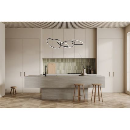 ITALUX - LED κρεμαστό φωτιστικό με καλώδιο FONTE LED/60W/230V 3000/4000/6000K μαύρο
