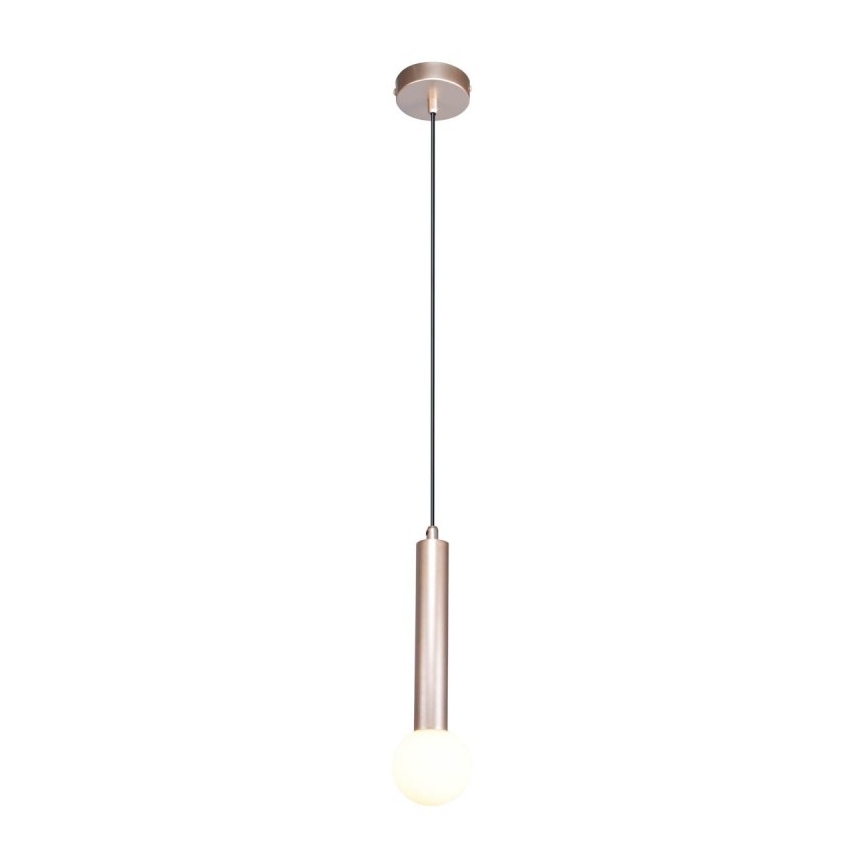ITALUX - Κρεμαστό φωτιστικό FILANO με καλώδιο 1xG9/5W/230V ροζ χρυσό