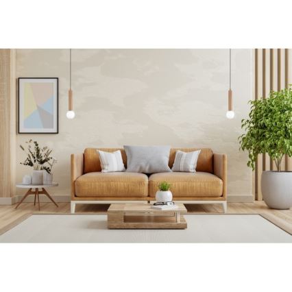 ITALUX - Κρεμαστό φωτιστικό με καλώδιο FILANO 1xG9/5W/230V καφέ