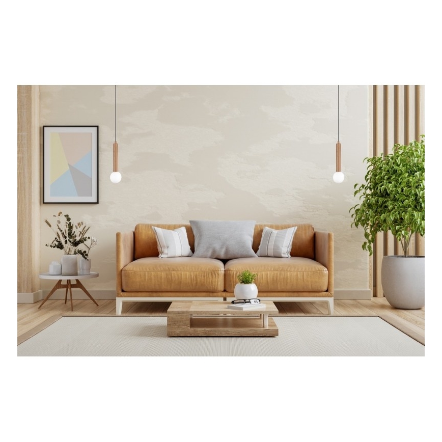 ITALUX - Κρεμαστό φωτιστικό με καλώδιο FILANO 1xG9/5W/230V καφέ