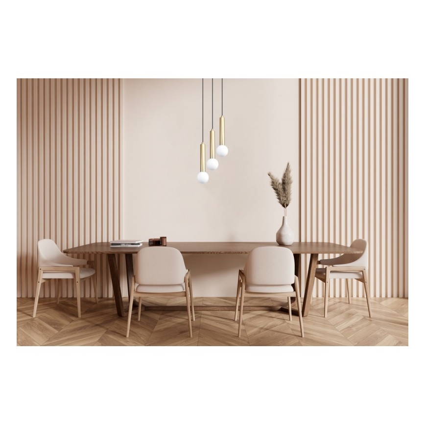 ITALUX - Αναρτώμενο φωτιστικό σε καλώδιο FILANO 3xG9/5W/230V χρυσό