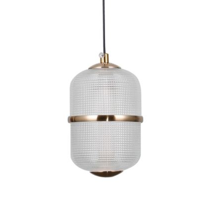 ITALUX - Κρεμαστό φωτιστικό με καλώδιο ALANI 3xLED/5W/230V 3000K μαύρο/χρυσό