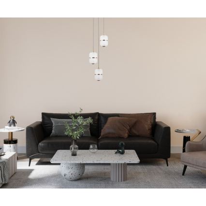 ITALUX - Κρεμαστό LED φωτιστικό ALANI σε καλώδιο 3xLED/5W/230V 3000K χρυσό