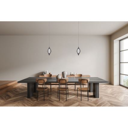 ITALUX - LED κρεμαστό φωτιστικό με καλώδιο SEVILLA LED/5W/230V 3000K μαύρο