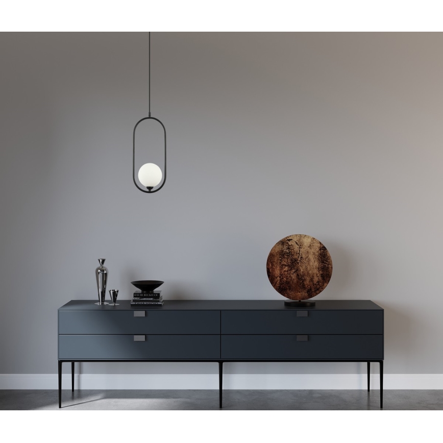 ITALUX - Φωτιστικό οροφής με καλώδιο LUPUS 1xG9/25W/230V μαύρο