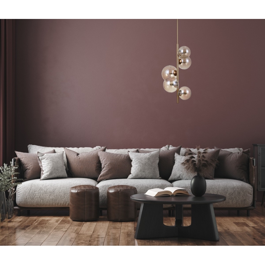 ITALUX - Φωτιστικό οροφής CANELLO 5xG9/5W/230V ορείχαλκος