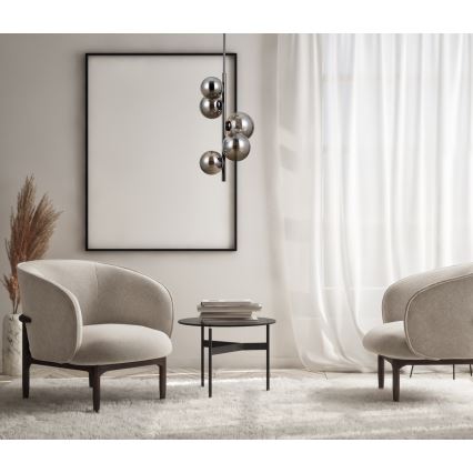 ITALUX - Κρεμαστό φωτιστικό CANELLO 5xG9/5W/230V μαύρο