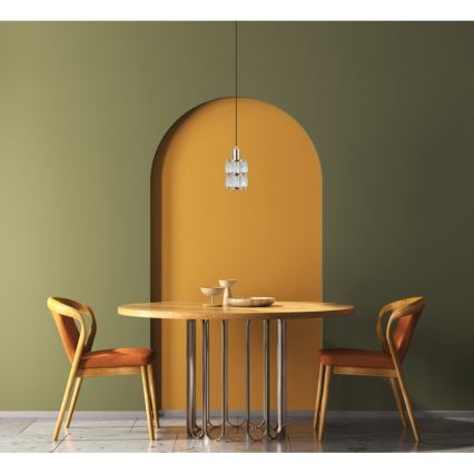 ITALUX - Κρεμαστό φωτιστικό με καλώδιο ALMA 1xE27/40W/230V χρυσό