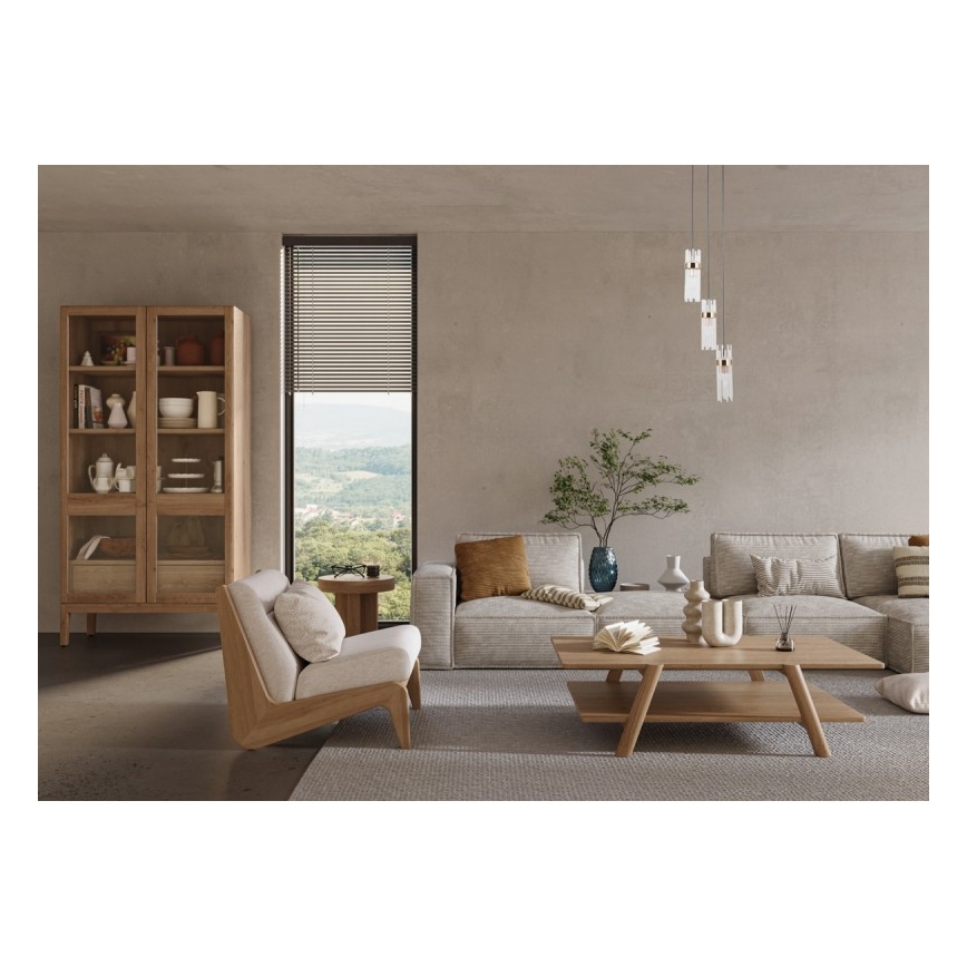 ITALUX - Κρεμαστό φωτιστικό με καλώδιο TARASO 3xE14/40W/230V μαύρο/χρυσό