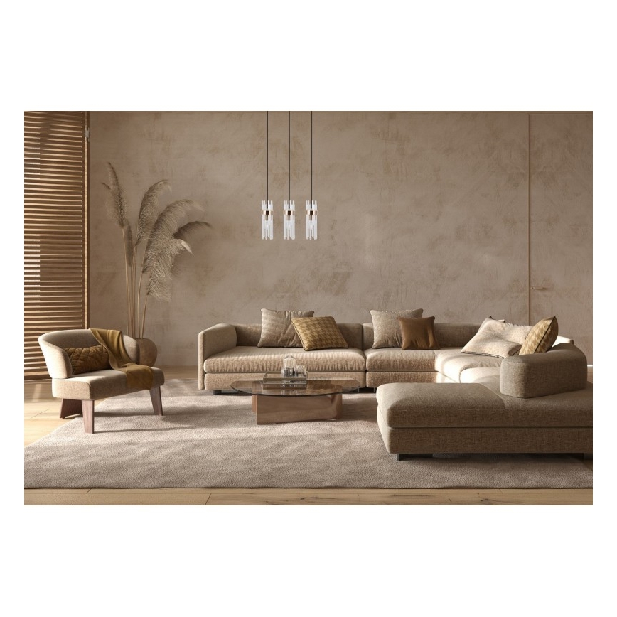 ITALUX - Κρεμαστό φωτιστικό με καλώδιο TARASO 3xE14/40W/230V χρυσό