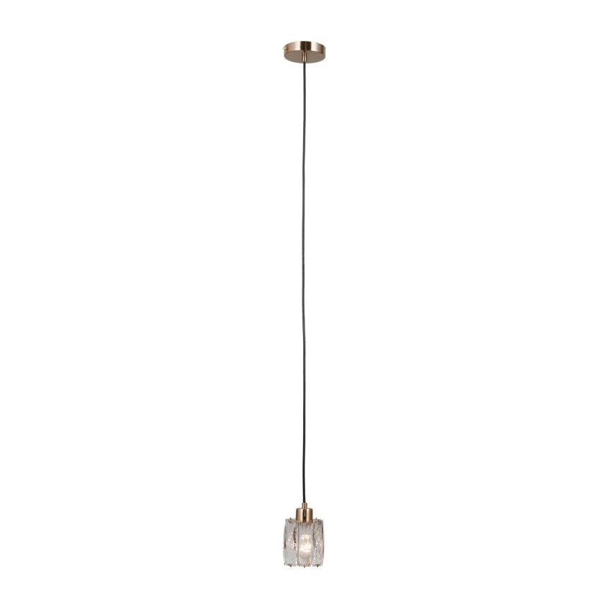ITALUX - Κρεμαστό φωτιστικό TORNO με καλώδιο 1xE14/40W/230V, χρυσό