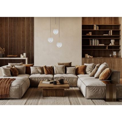 ITALUX - Κρεμαστό φωτιστικό PADRI με καλώδιο, 3xG9/5W/230V, χρυσό