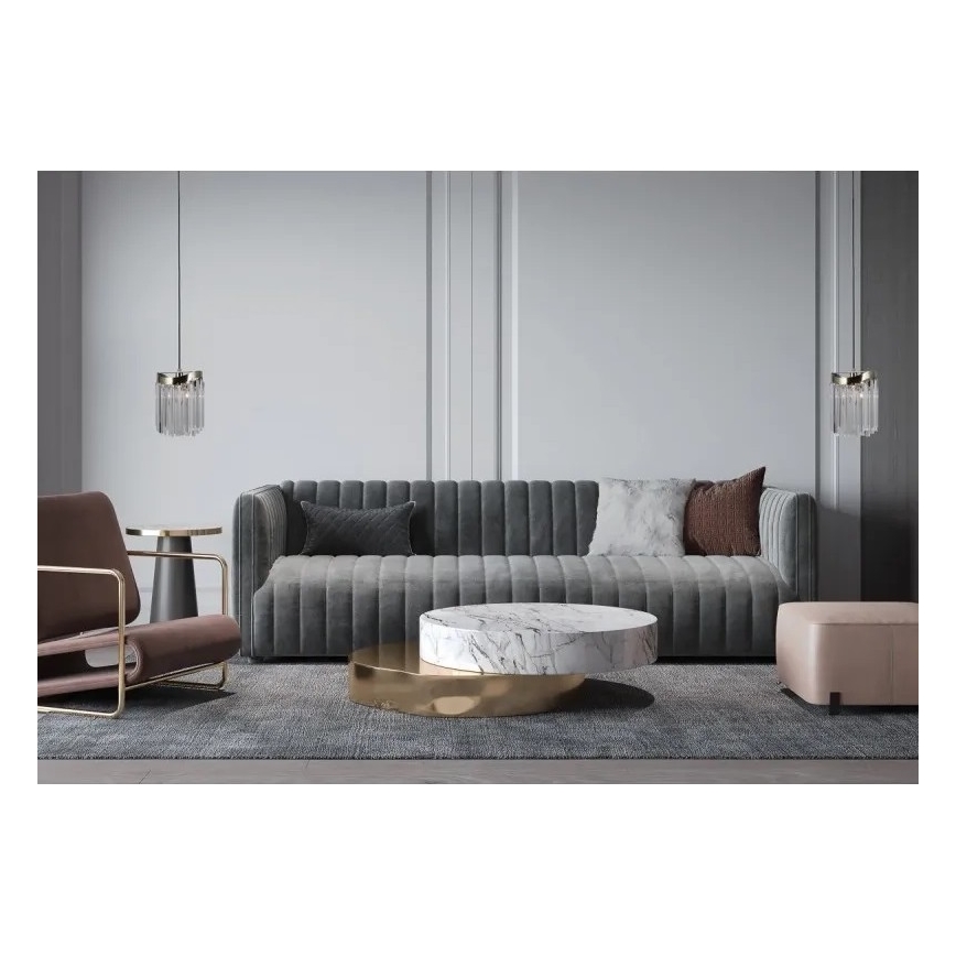 ITALUX - Κρεμαστό φωτιστικό οροφής SABRIGA 1xE14/40W/230V ματ χρώμιο