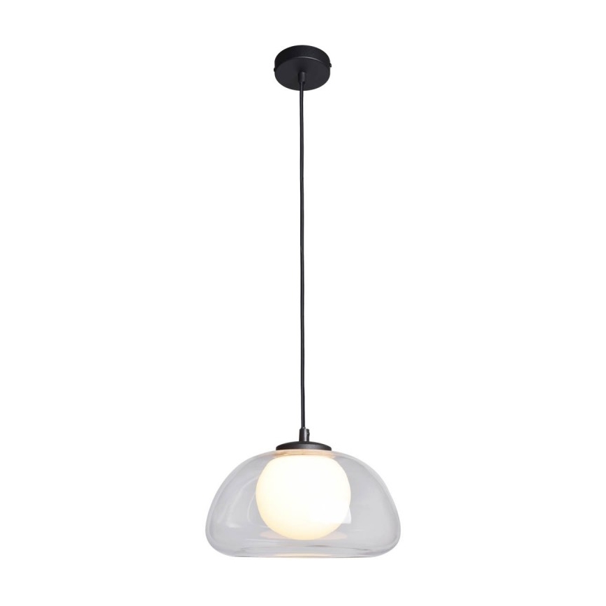 ITALUX - Κρεμαστό φωτιστικό με καλώδιο AINALE 1xG9/7W/230V μαύρο/διάφανο
