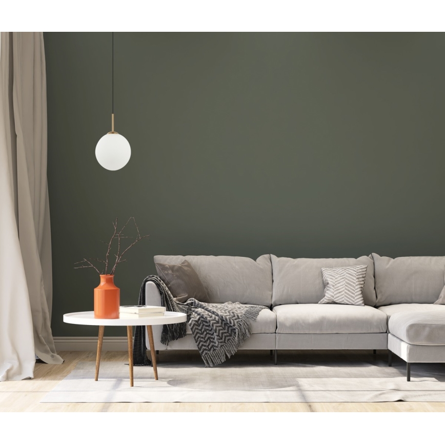 ITALUX - Φωτιστικό οροφής με καλώδιο DEORE 1xE27/40W/230V διάμ. 30 εκ. μπρονζέ