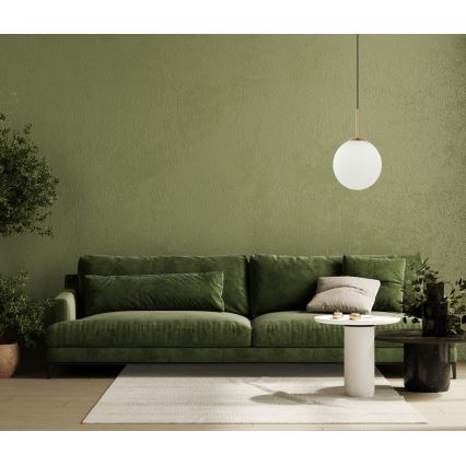 ITALUX - Πολύφωτο με συρματόσχοινο DEORE 1xE27/40W/230V διάμετρος 25 cm μπρονζέ