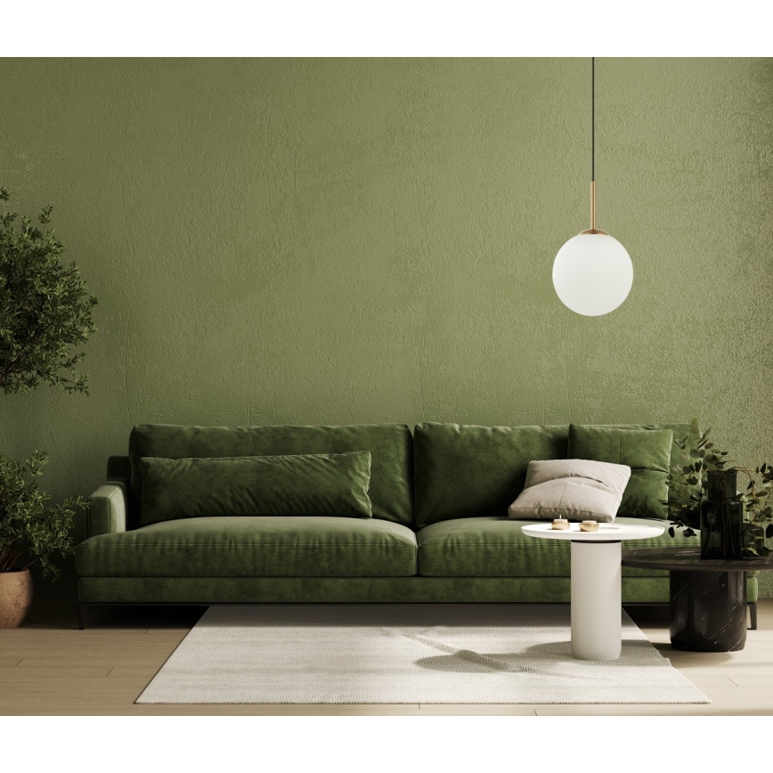 ITALUX - Πολύφωτο με συρματόσχοινο DEORE 1xE27/40W/230V διάμετρος 25 cm μπρονζέ