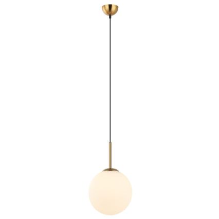 ITALUX - Πολύφωτο με συρματόσχοινο DEORE 1xE27/40W/230V διάμετρος 25 cm μπρονζέ