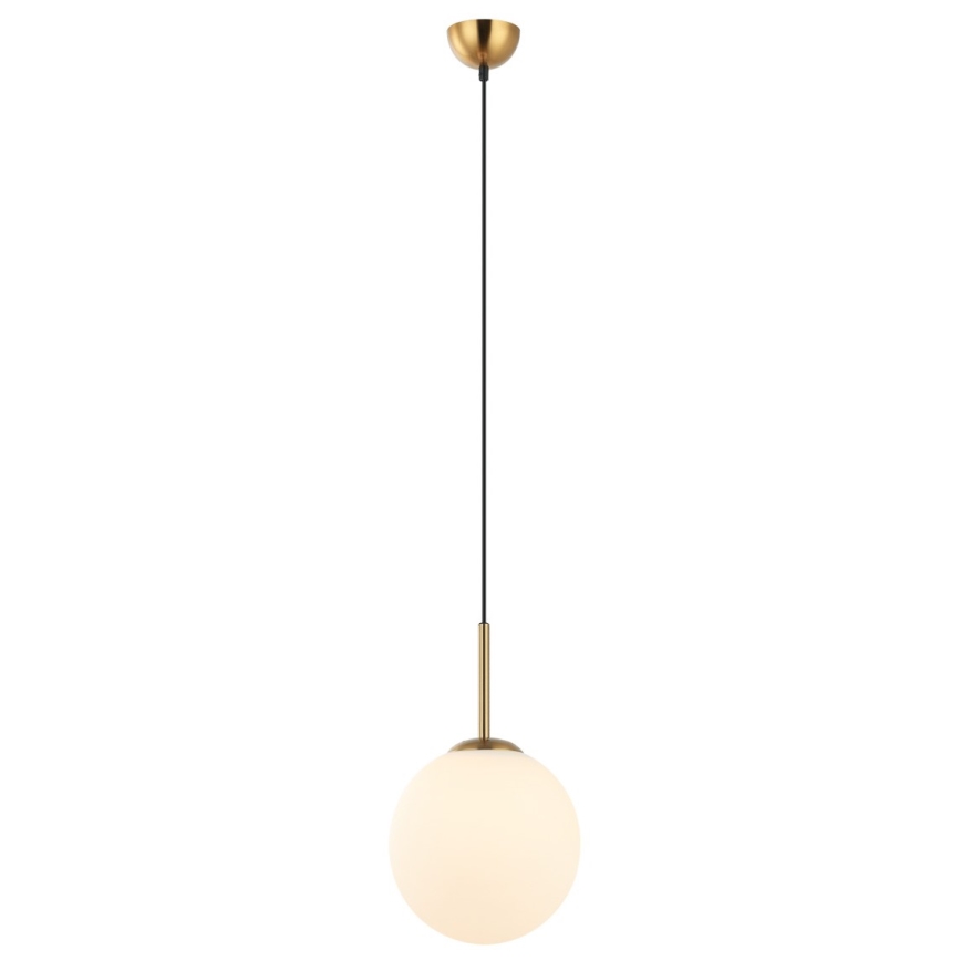 ITALUX - Πολύφωτο με συρματόσχοινο DEORE 1xE27/40W/230V διάμετρος 25 cm μπρονζέ